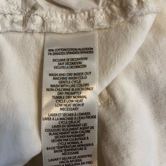 Calvin Klein white paper bag Jean shorts, size 28 - Picture 7 of 7